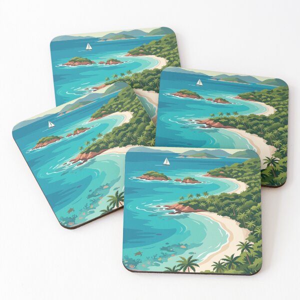 Item preview, Virgin Islands National Park USA Travel Vintage designed and sold by RareDeerArt.