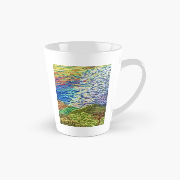 Item preview, Green Hills Textured Sky Landscape Painting Nature Art Canvas designed and sold by Keltoi-art.