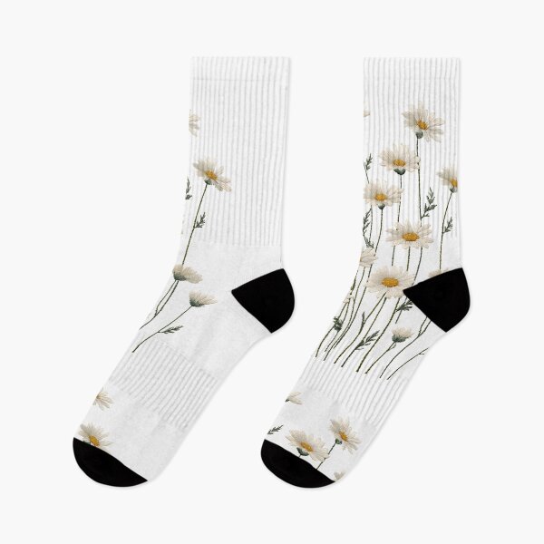 Item preview, Minimalist Embroidered Wildflower Botanical Art designed and sold by MegaNovaArt.