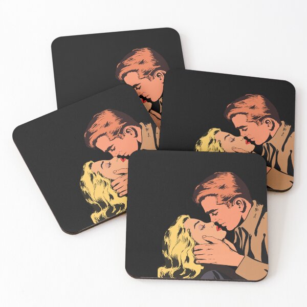 Item preview, Retro Comic Kissing Couple Pop Art Sticker designed and sold by Rhodes Shop.