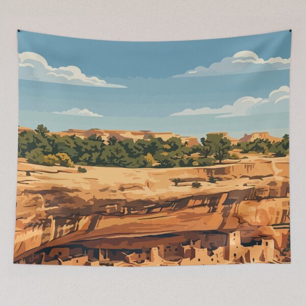 Item preview, Mesa Verde National Park USA Travel Vintage designed and sold by RareDeerArt.