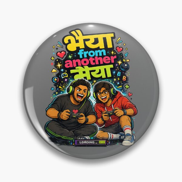 Item preview, Bhaiya from another Maiya - Game Lovers / Gaming Night | Quirky Hindi Theme Tshirt designed and sold by freezed-frames.