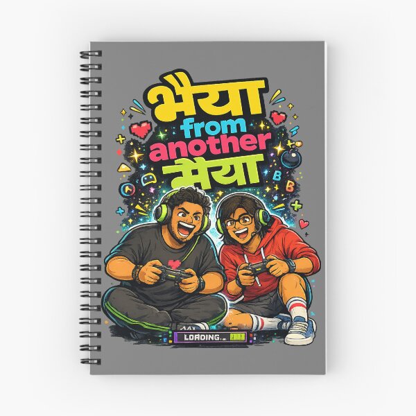Item preview, Bhaiya from another Maiya - Game Lovers / Gaming Night | Quirky Hindi Theme Tshirt designed and sold by freezed-frames.