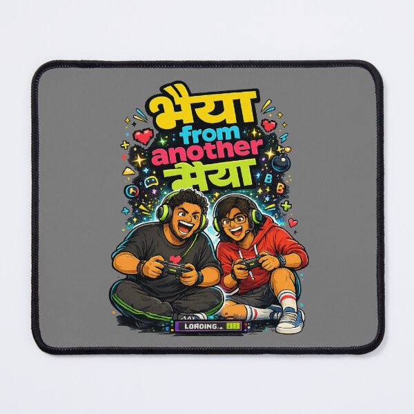 Item preview, Bhaiya from another Maiya - Game Lovers / Gaming Night | Quirky Hindi Theme Tshirt designed and sold by freezed-frames.