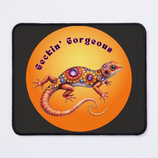 Item preview, Geckin’ Gorgeous Retro Gecko Shirt | Colorful Reptile Lover T-Shirt | Funky Boho Gecko Graphic Tee designed and sold by Ashes to Artistry.