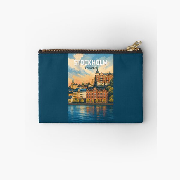Item preview, Stockholm Sweden Illustration Travel Art Vintage designed and sold by KrisSidDesigns.