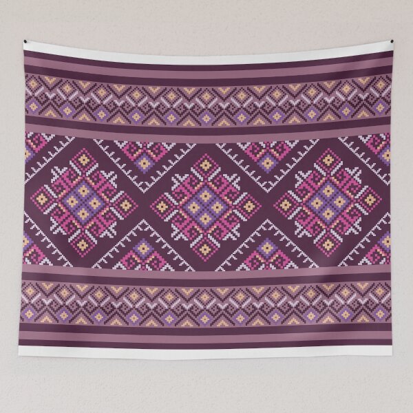 Item preview, Purple Tribal Geometric Seamless Textile Pattern designed and sold by PowerAntShop.