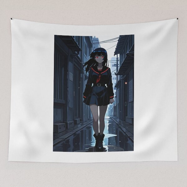Item preview, Anime - Girl Sailor Uniform Walk Night Alley designed and sold by AnimeShin.