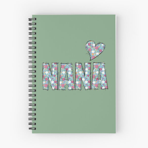 Item preview, Nana Grandma Patchwork Floral Stitch Pattern green background  designed and sold by missmann.