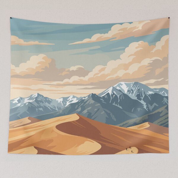 Item preview, Great Sand Dunes National Park USA Travel Vintage designed and sold by RareDeerArt.