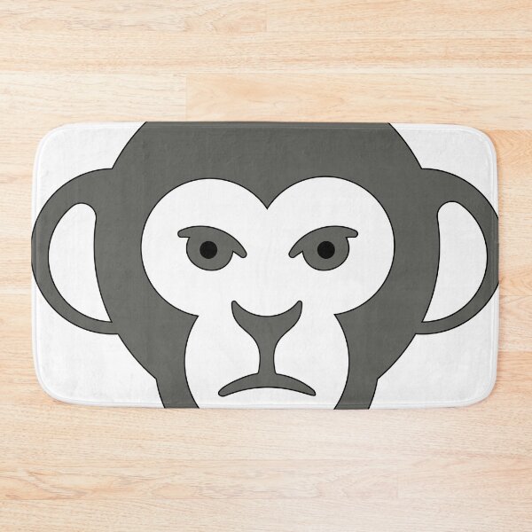 Item preview, Minimalist Geometric Chimpanzee Monkey Logo Sticker T-shirt designed and sold by Keltoi-art.
