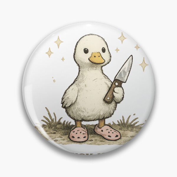 Item preview, Funny Duck With Knife Meme Cute Chaotic Duck Shirt designed and sold by Region.