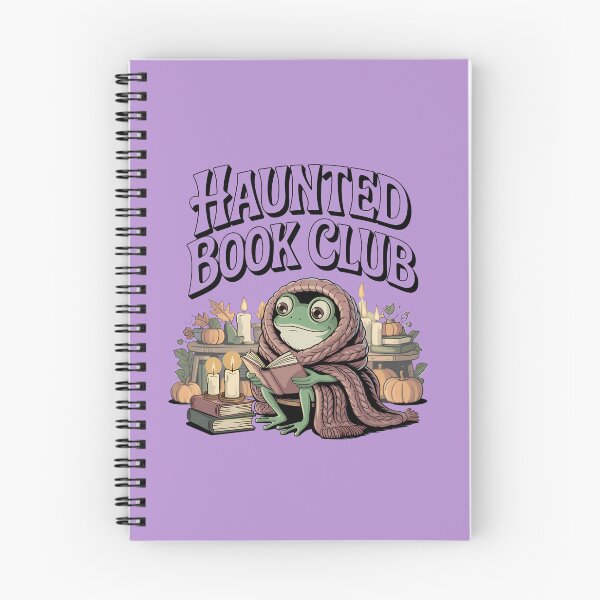 Item preview, Haunted Book Club Cozy Frog Reader Autumn Aesthetic designed and sold by Raw Tigers.