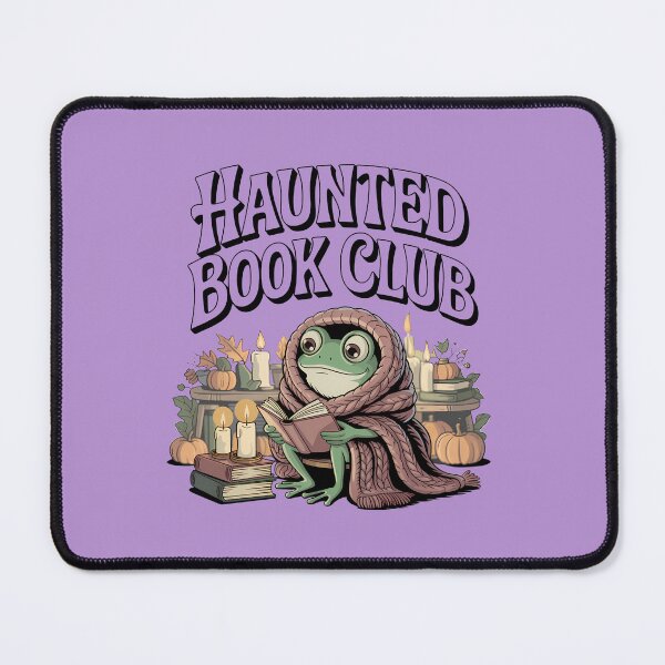 Item preview, Haunted Book Club Cozy Frog Reader Autumn Aesthetic designed and sold by Raw Tigers.