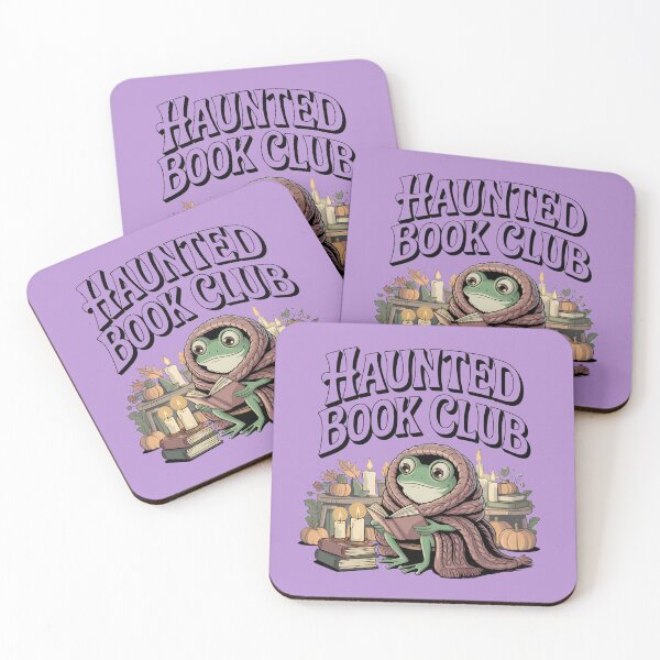 Item preview, Haunted Book Club Cozy Frog Reader Autumn Aesthetic designed and sold by Raw Tigers.