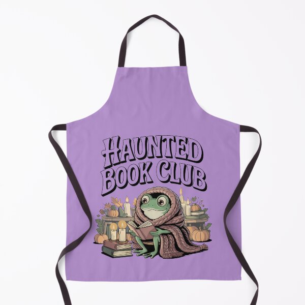 Item preview, Haunted Book Club Cozy Frog Reader Autumn Aesthetic designed and sold by Raw Tigers.