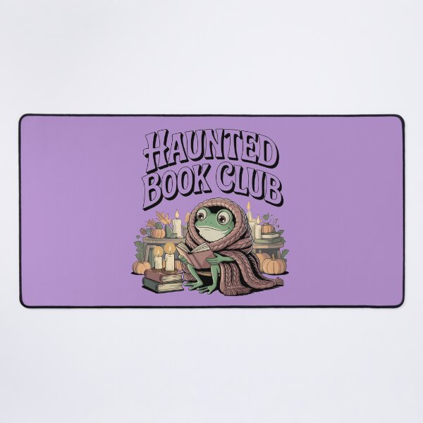 Item preview, Haunted Book Club Cozy Frog Reader Autumn Aesthetic designed and sold by Raw Tigers.