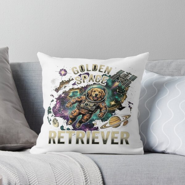 Item preview, Vintage 90s Golden Retriever Astronaut Space Dog designed and sold by Hilmanku.
