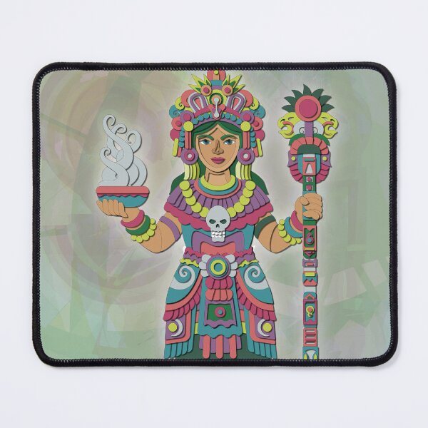 Item preview, Aztec Mayan Priestess Sun Goddess Colorful Vector Art designed and sold by Keltoi-art.
