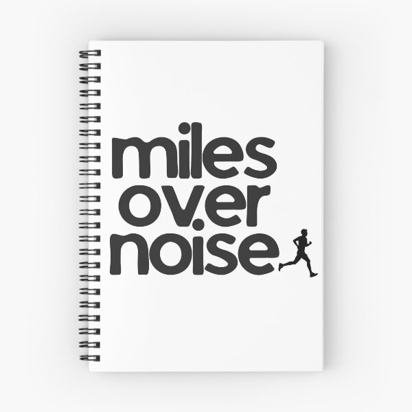 Item preview, Miles over noise (running) designed and sold by RunningWhiskers.