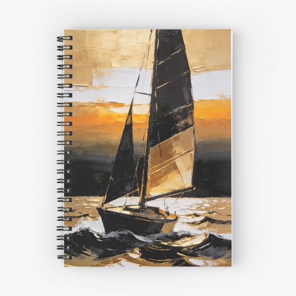 Item preview, Sailboat at sunset on the ocean designed and sold by paulrommer.