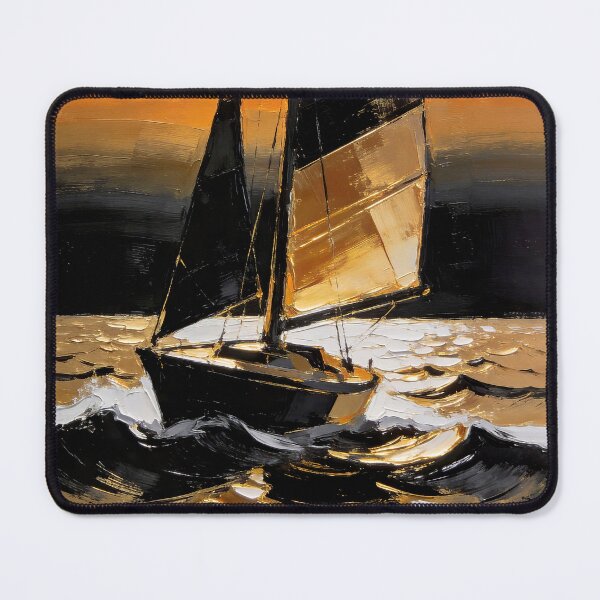 Item preview, Sailboat at sunset on the ocean designed and sold by paulrommer.