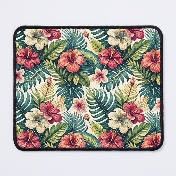 Item preview, Tropical Hibiscus Paradise Floral Pattern designed and sold by Petal & Pattern Co.