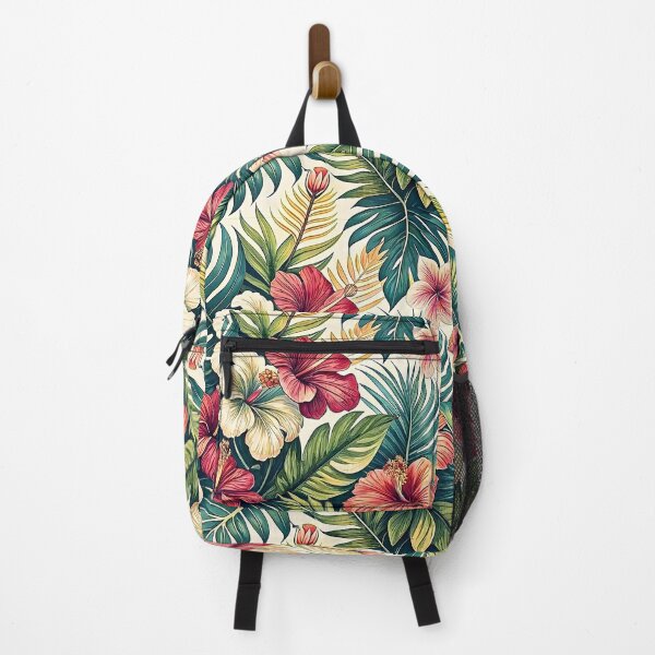 Item preview, Tropical Hibiscus Paradise Floral Pattern designed and sold by Petal & Pattern Co.