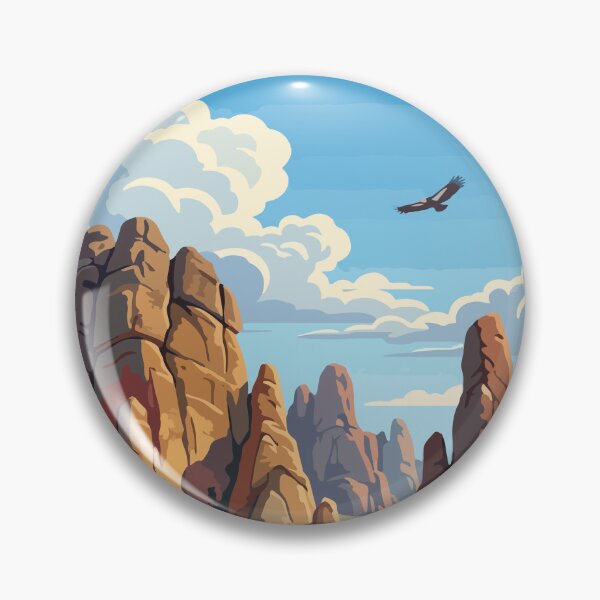 Item preview, Pinnacles National Park USA Travel Vintage designed and sold by RareDeerArt.