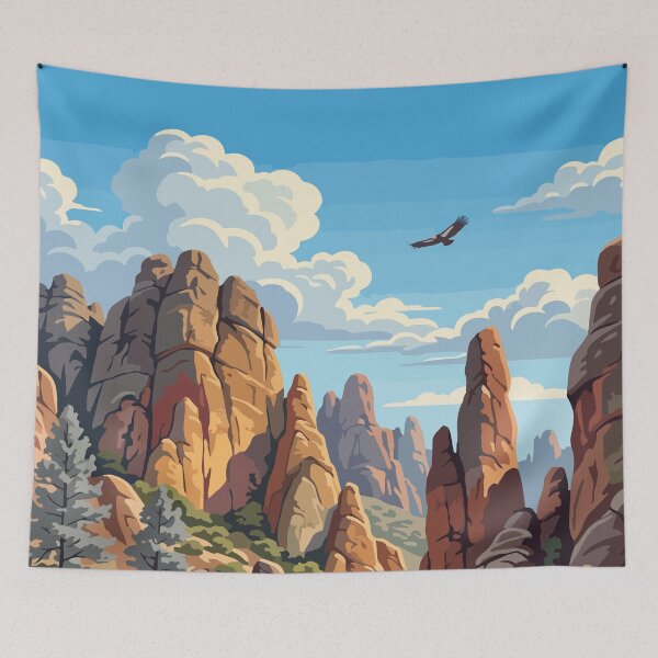 Item preview, Pinnacles National Park USA Travel Vintage designed and sold by RareDeerArt.