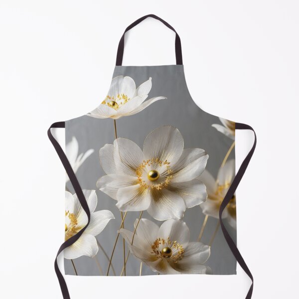 Item preview, Elegant White Flowers with Golden Centers designed and sold by IntelliMindDesigns.