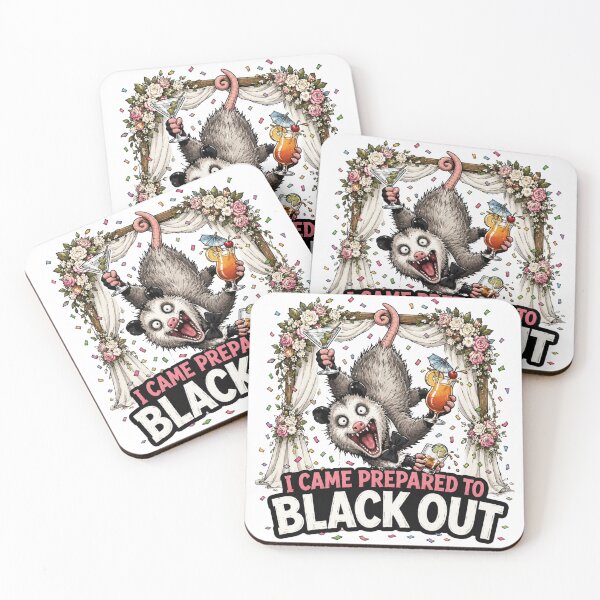 Item preview, Drunk Possum Wedding Party Animal Funny Gift designed and sold by Gentlestate.