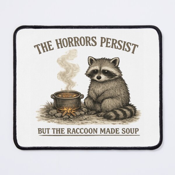 Item preview, Funny Raccoon Meme Cozy Soup Trash Panda Shirt designed and sold by Region.