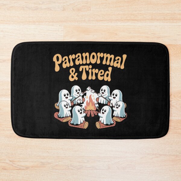 Artikelvorschau, Paranormales und müdes, süßes Geisterlagerfeuer-Halloween-T-Shirt entworfen und verkauft von Raw Tigers.