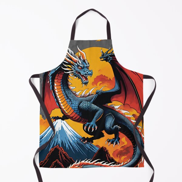 Item preview, Blue dragon guarding the mountain of flames. designed and sold by MissYouONLY.