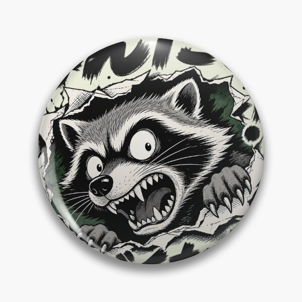 Item preview, Angry Japanese Raccoon Manga Art designed and sold by AwesomeBeyondLimits.