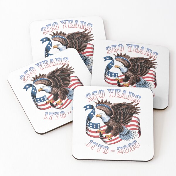 Item preview, America 250 Years Patriotic Bald Eagle Vintage US Flag designed and sold by ShopVelona.