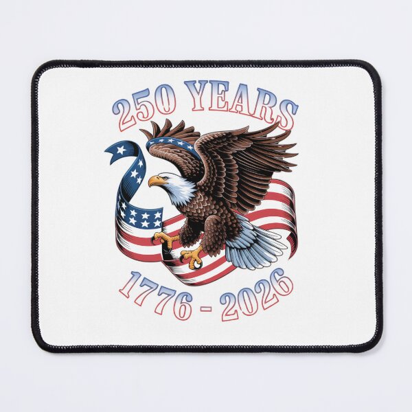Item preview, America 250 Years Patriotic Bald Eagle Vintage US Flag designed and sold by ShopVelona.