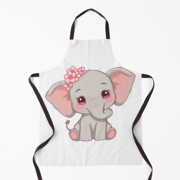 Item preview, Cute Baby Elephant: Flower Crown, Pastel Color, Kawaii Sticker designed and sold by DigitfanStudio.