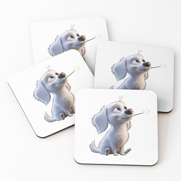 Item preview, Cute White Puppy Magic Wand Sticker | Adorable Cartoon Dog PNG designed and sold by ashwin131.