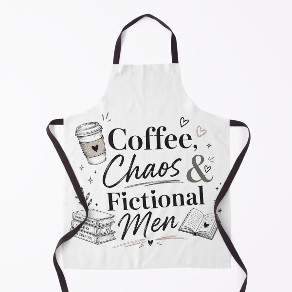 Item preview, Coffee Chaos and Fictional Men Bookworm Gift designed and sold by slestore.