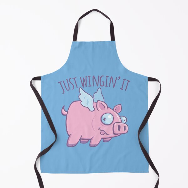 Item preview, Just Wingin’ It Derpy Flying Pig designed and sold by fizzgig.