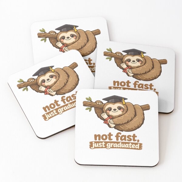 Item preview, Funny Sloth Graduation Shirt — Not Fast Just Graduated College Humor Tee designed and sold by Gremlin Hours.