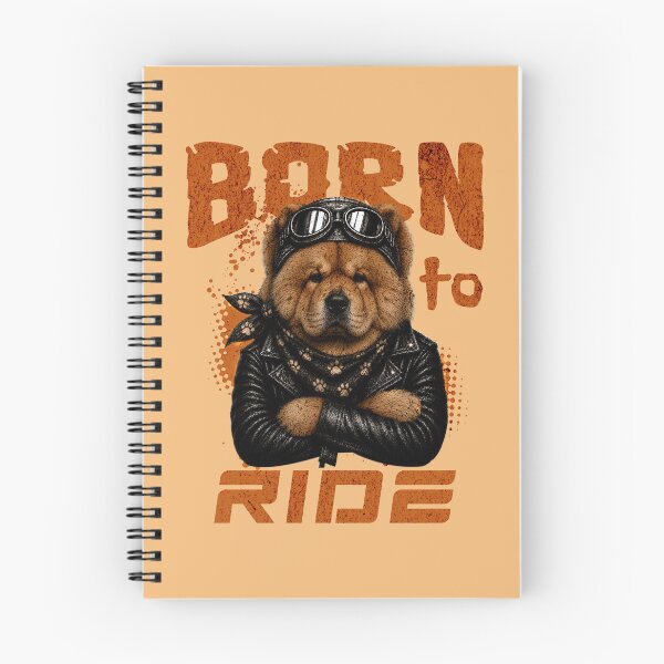 Item preview, Chow Chow Biker Design – Born To Ride Funny Motorcycle Chow Chow Gift designed and sold by PixelsPaws.