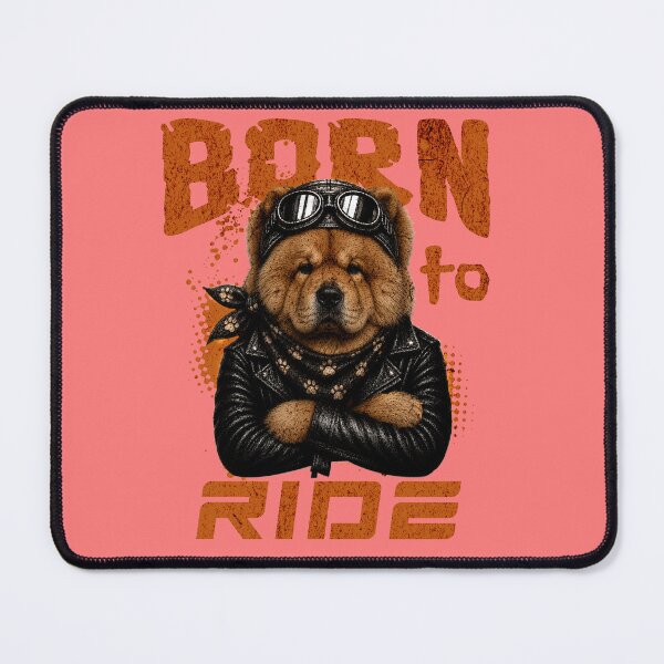 Item preview, Chow Chow Biker Design – Born To Ride Funny Motorcycle Chow Chow Gift designed and sold by PixelsPaws.