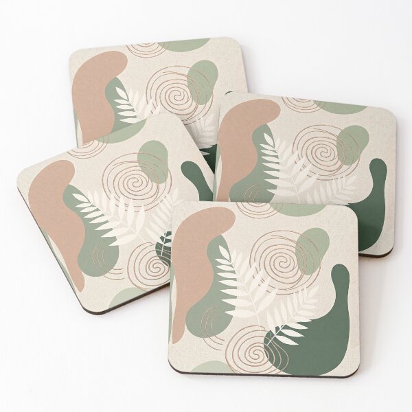 Item preview, Abstract Botanical Leaves PNG | Boho Neutral Green Seamless Pattern designed and sold by TheDigitalArtisianHub.