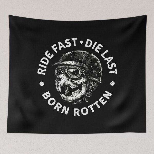 Item preview, No.4: Beaver Skull- Punk Rock Biker Mascot for Dark Apparel designed and sold by NO BEAVER NO PUNK.