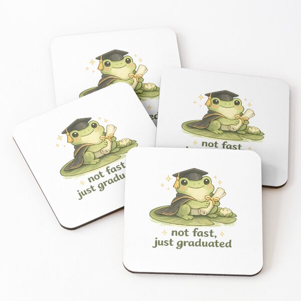 Item preview, Funny Frog Graduation Shirt — Not Fast Just Graduated College Humor Tee designed and sold by Moss & Mellow.