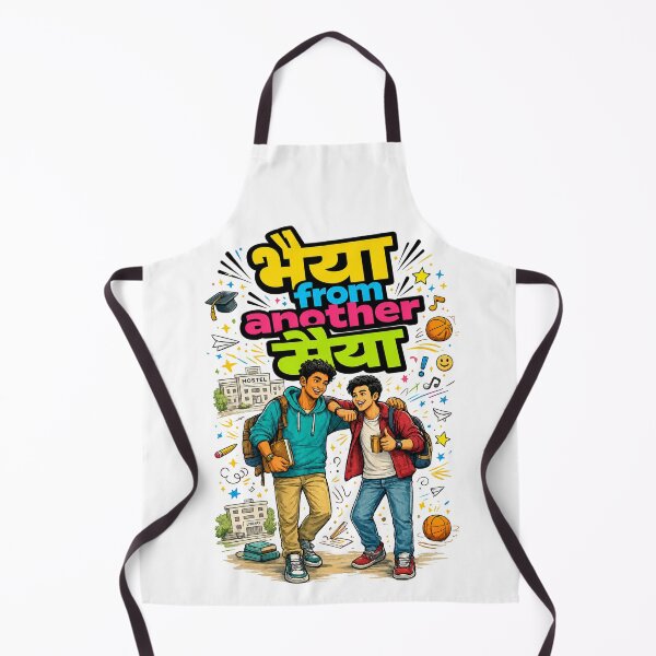 Item preview, Bhaiya from another Maiya - College Campus / Hostel Friends | Quirky Hindi Theme Tshirt designed and sold by freezed-frames.