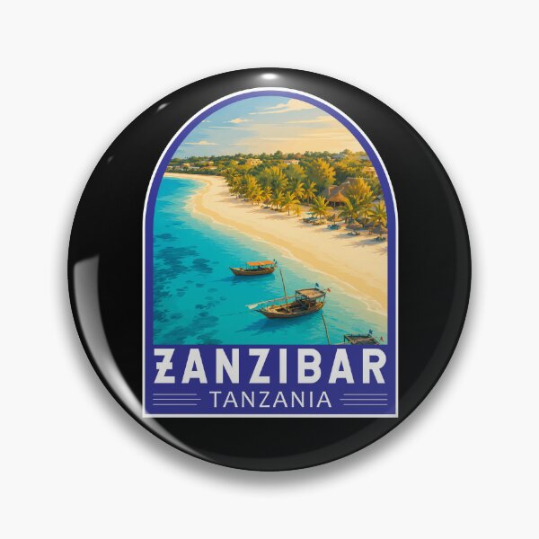Item preview, Zanzibar Tanzania Travel Art Emblem designed and sold by KrisSidDesigns.